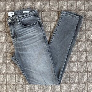 Men’s Frame Jagger skinny jeans distressed Lava Gray - size 32.